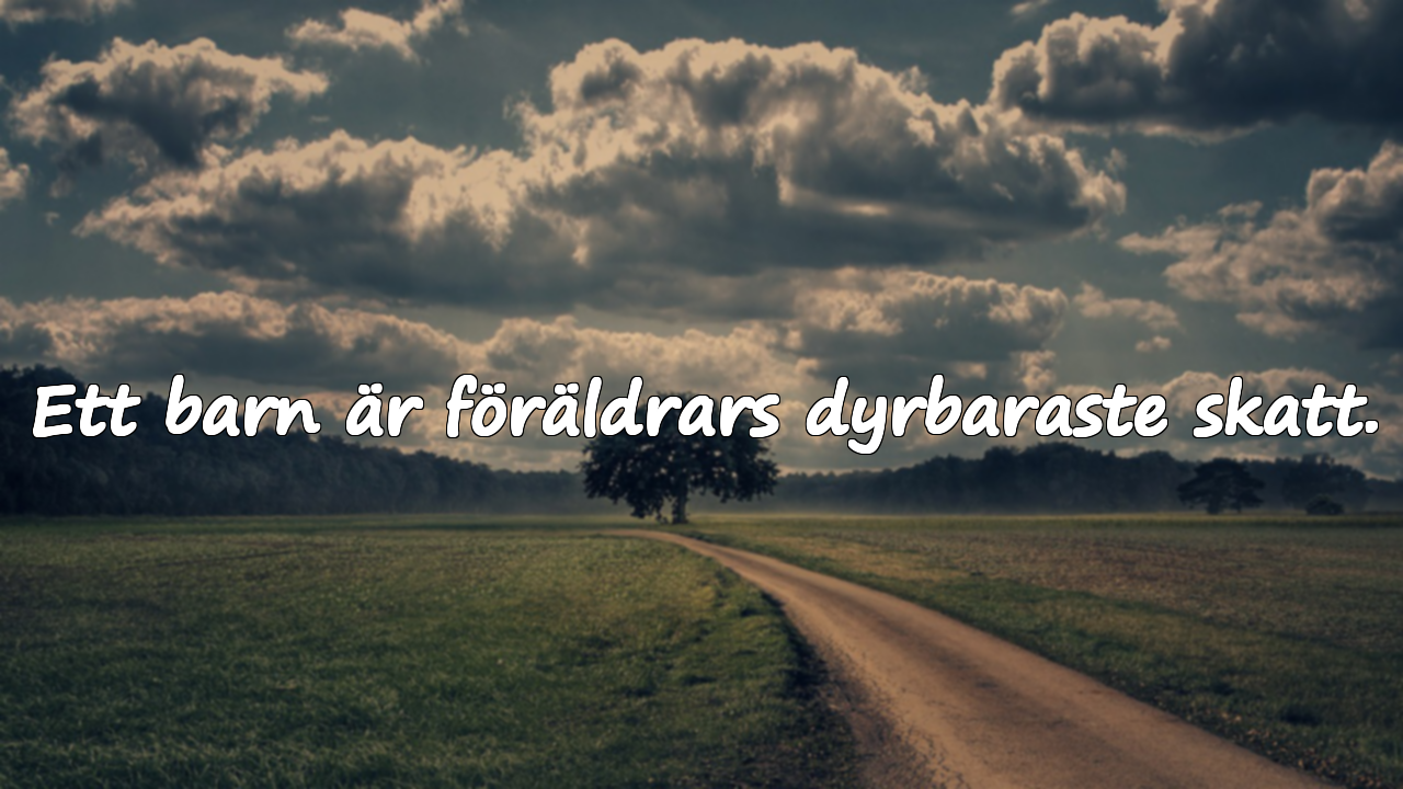 Ord om kärlek till barn