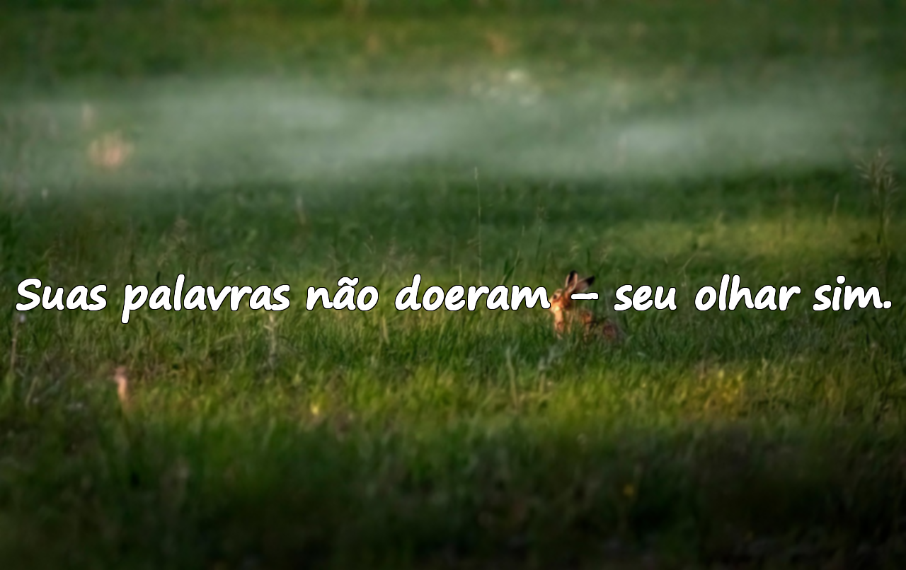 Palavras sobre estar ferido