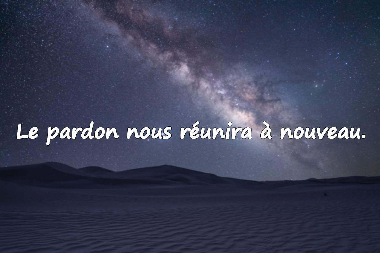 Paroles de pardon pour mon amour