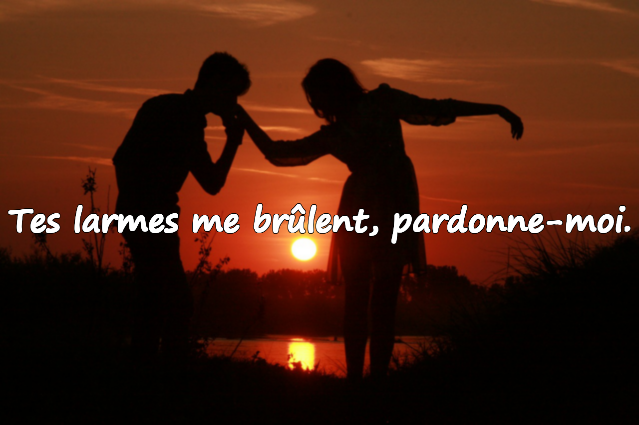 Paroles de pardon pour mon amour