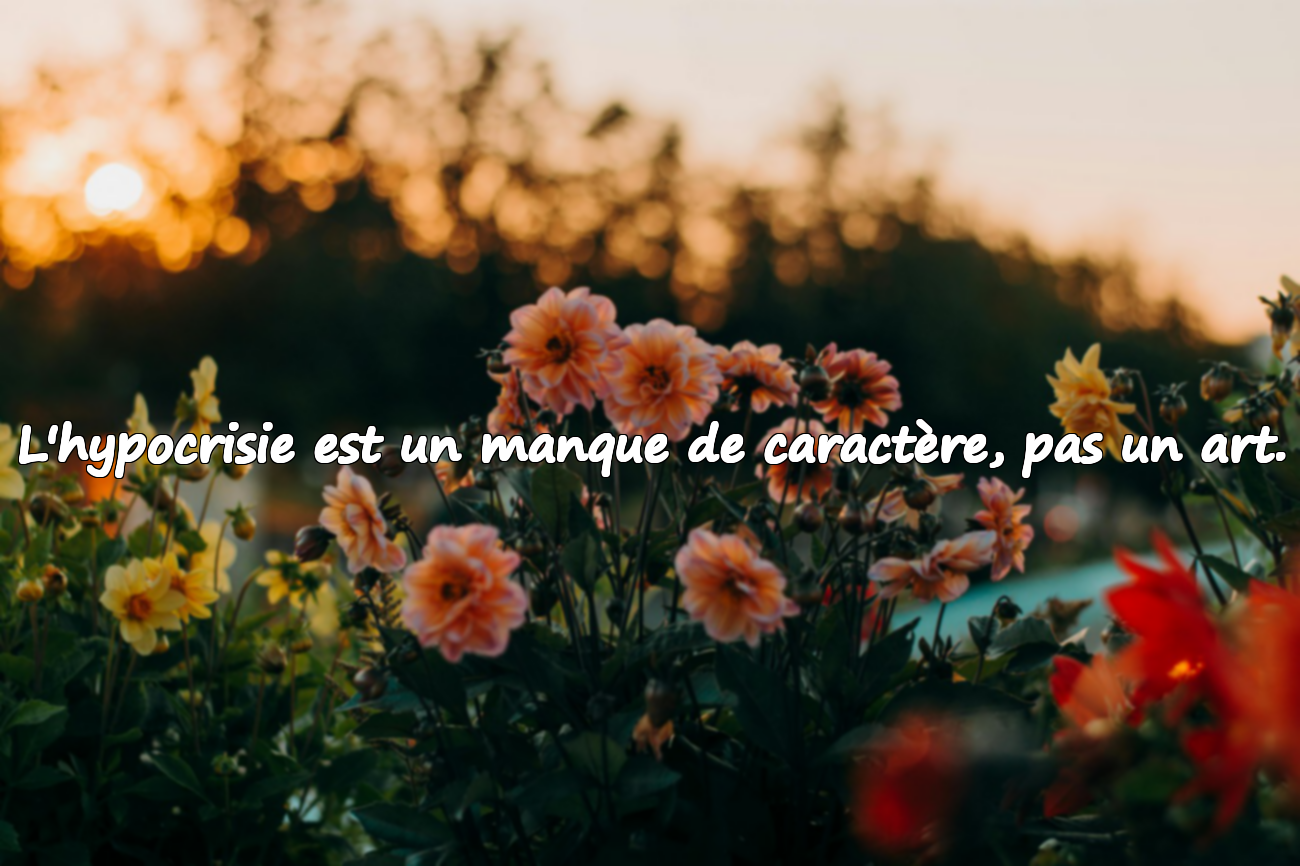 Paroles dures et allusives pour les gens hypocrites