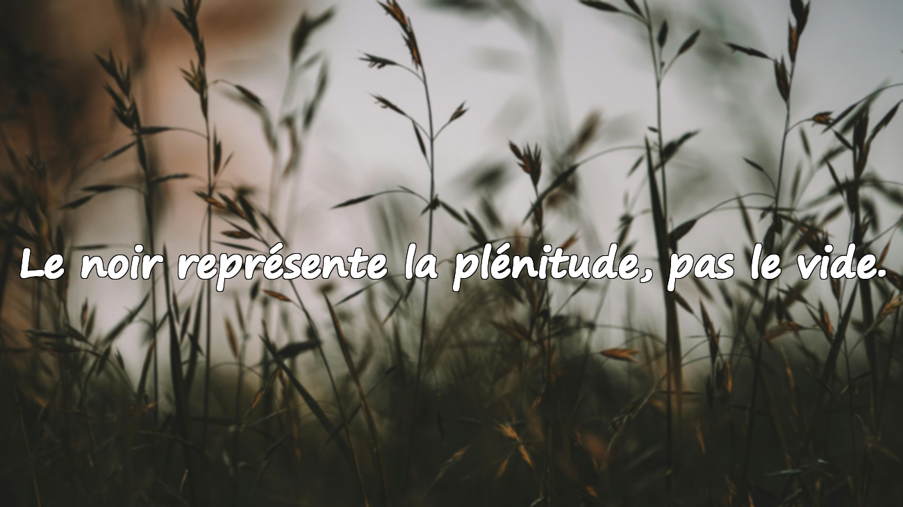 Paroles sur le noir