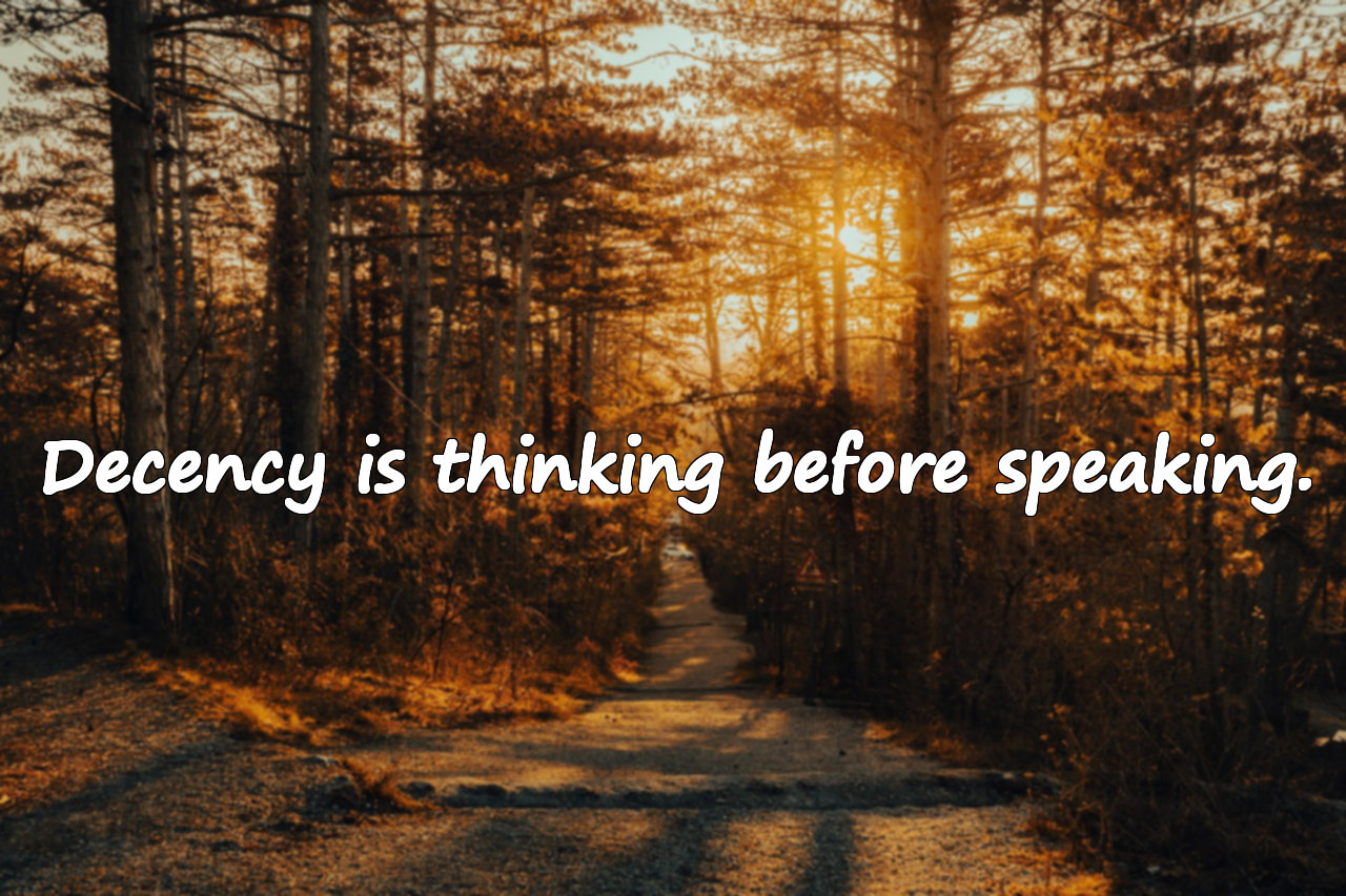 Quotes About Decency and Manners