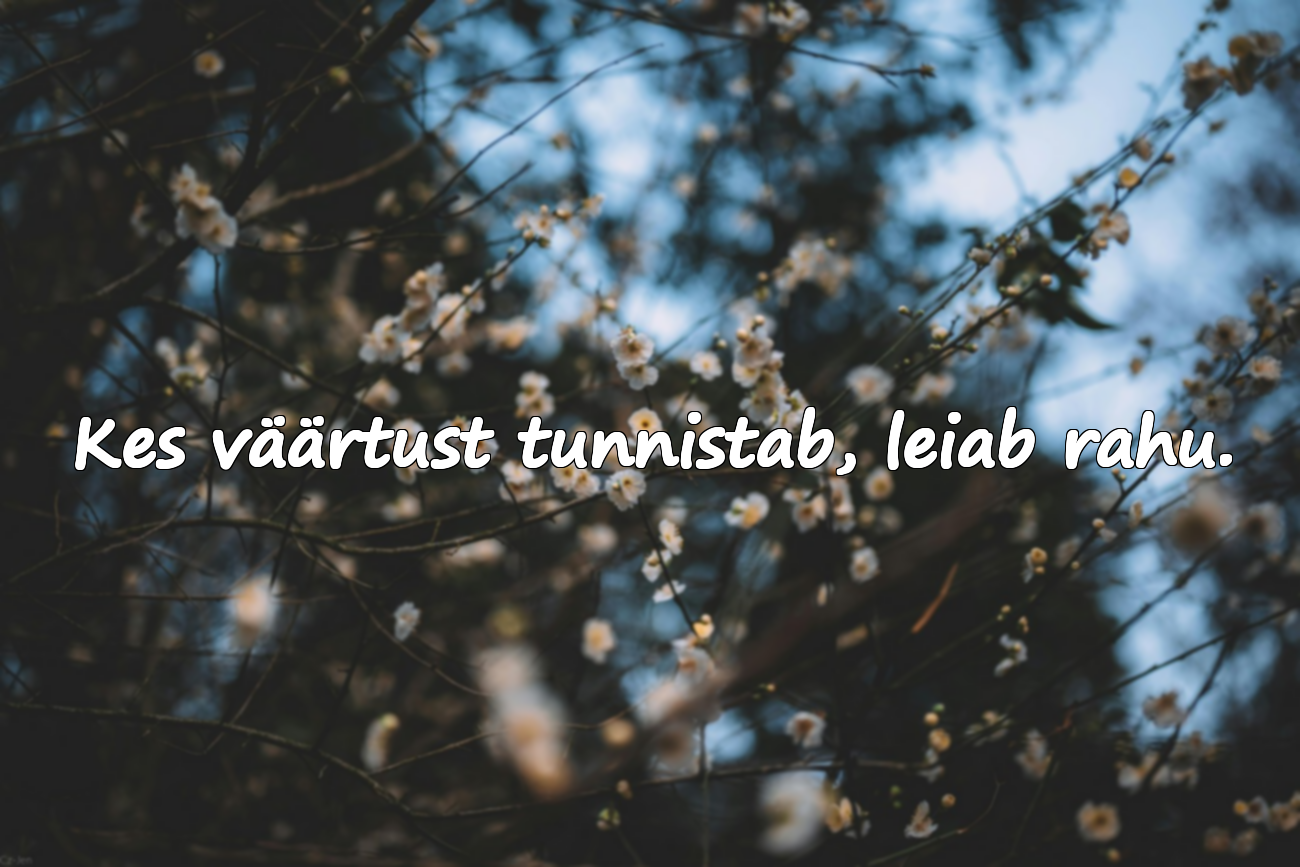 Sõnad Väärtuse Kohta