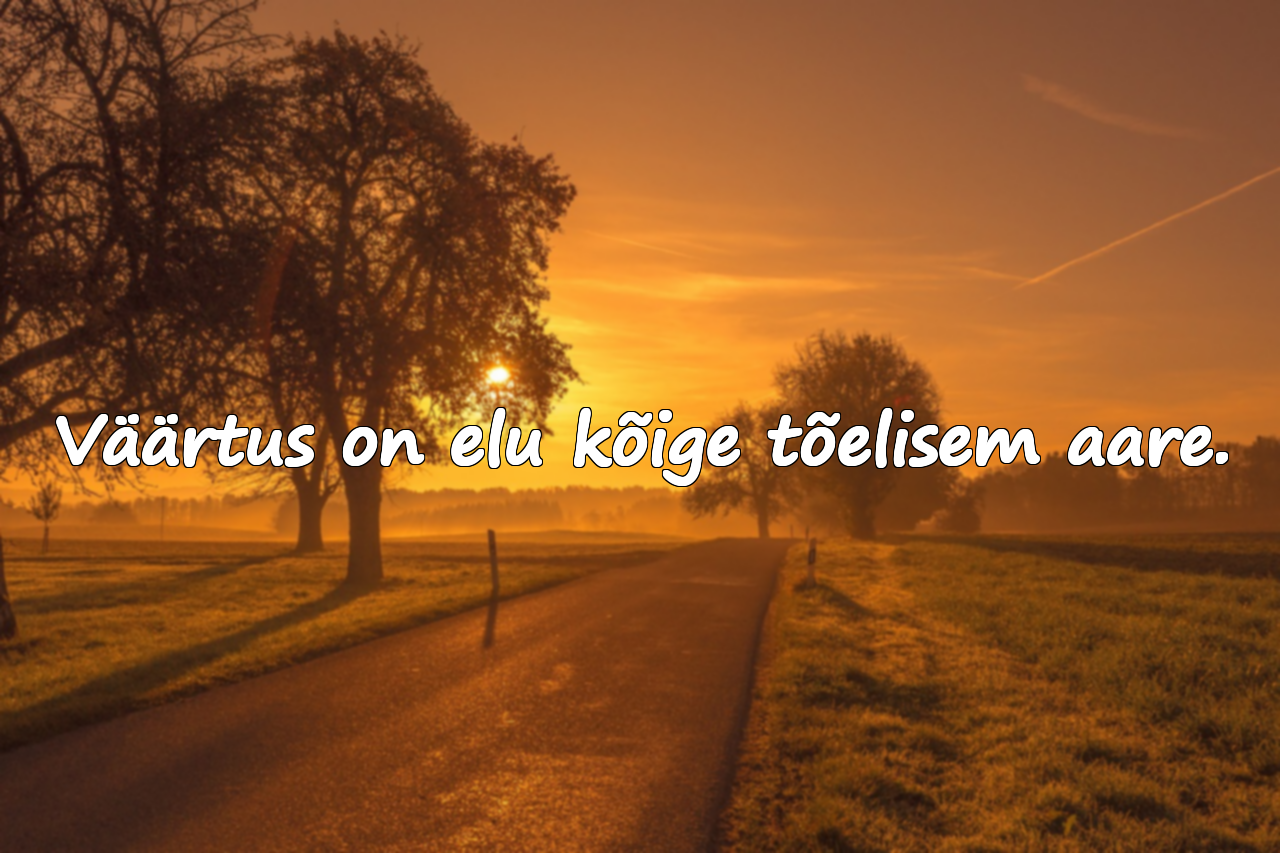 Sõnad Väärtuse Kohta