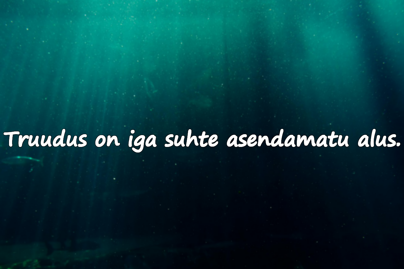Sõnad truuduse kohta