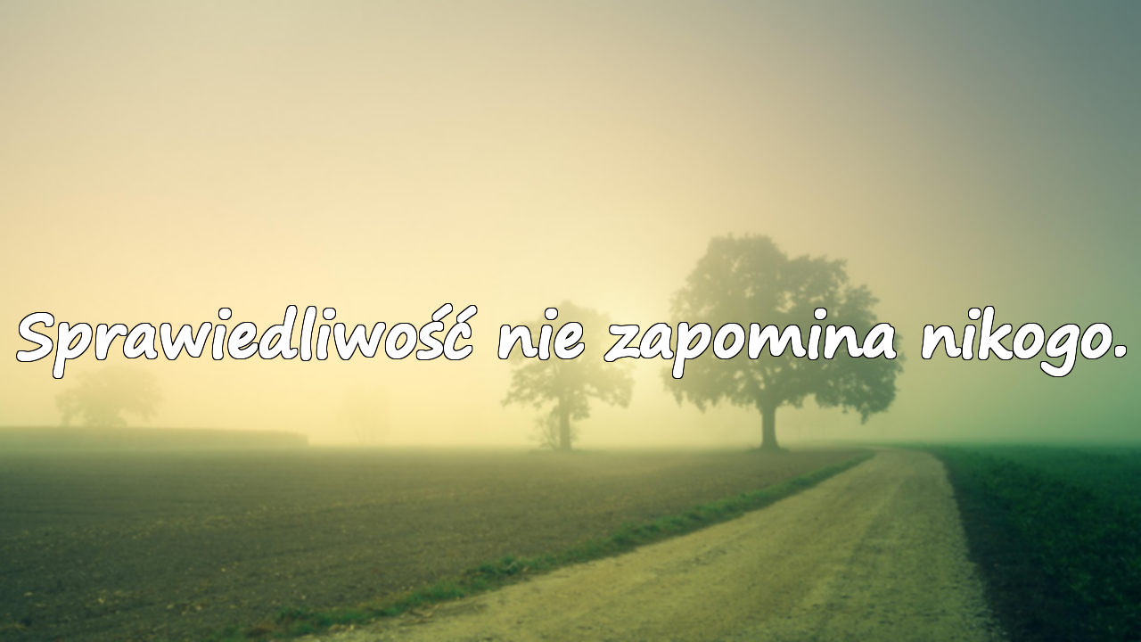 Słowa o sprawiedliwości