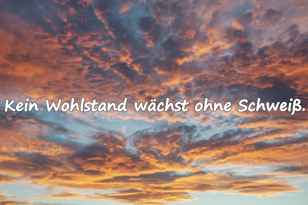 Sprüche über Mühe