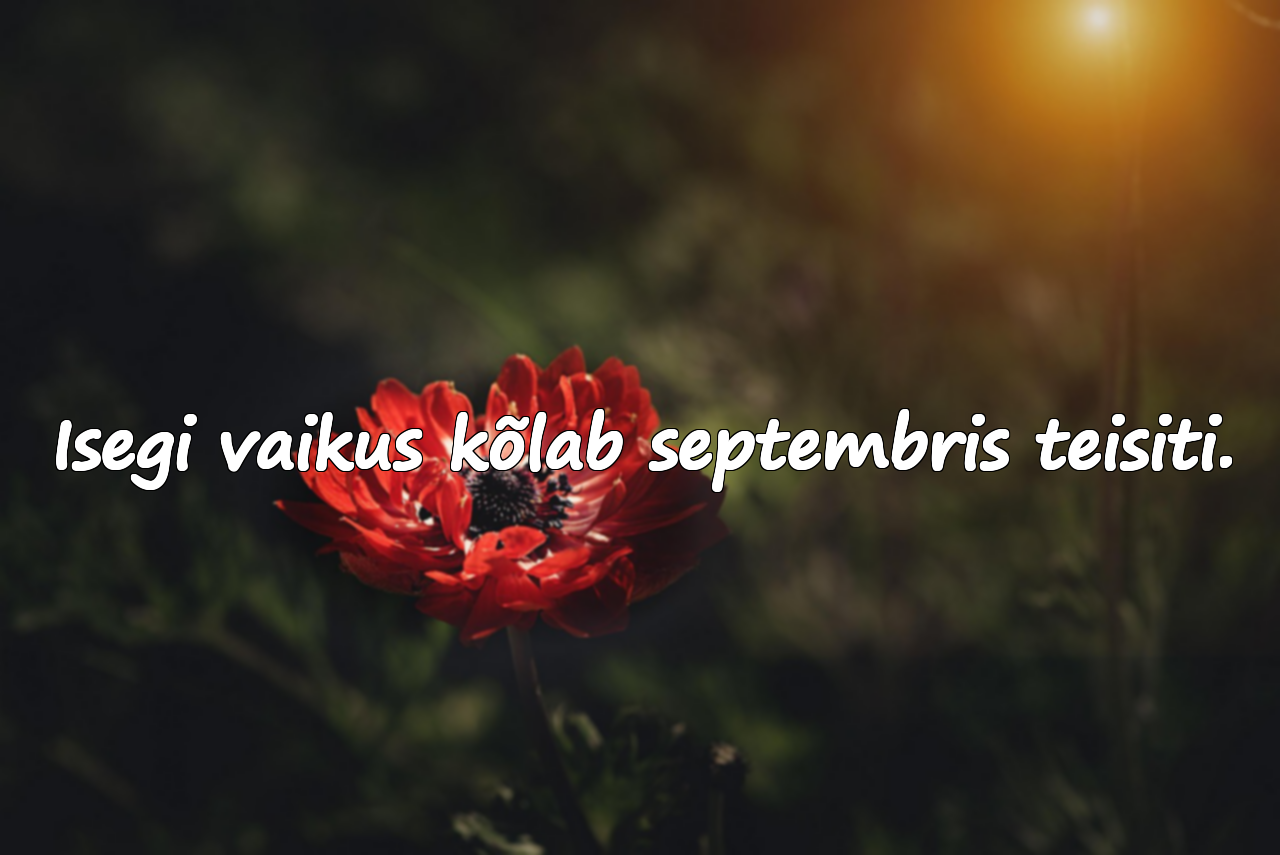 Tähenduslikud tsitaadid septembri kohta