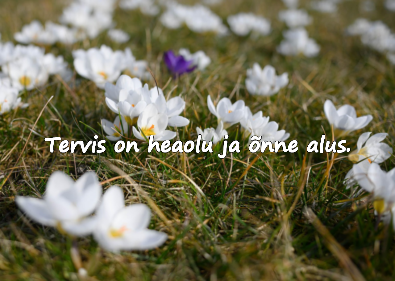 Tervise kohta tsitaadid