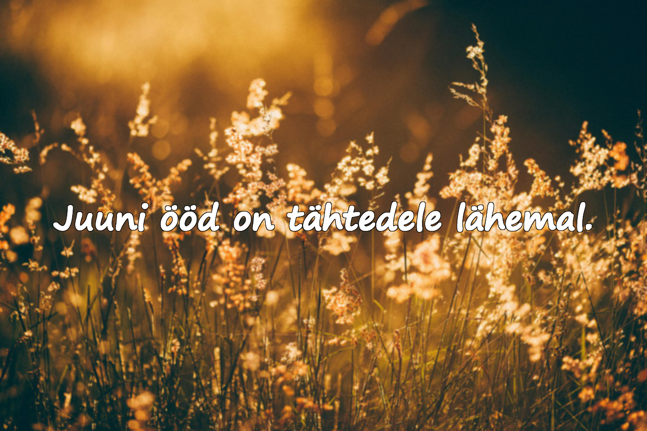 Tsitaadid juunikuu kohta