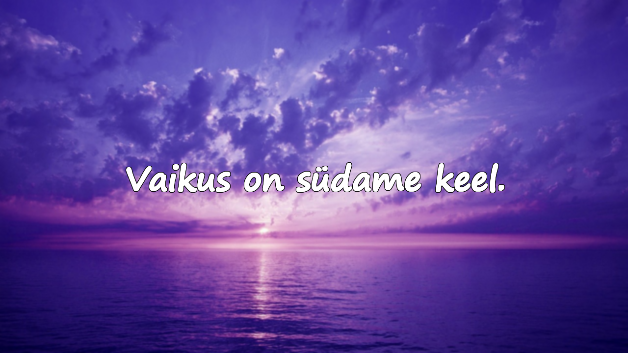 Tsitaadid vaikimisest