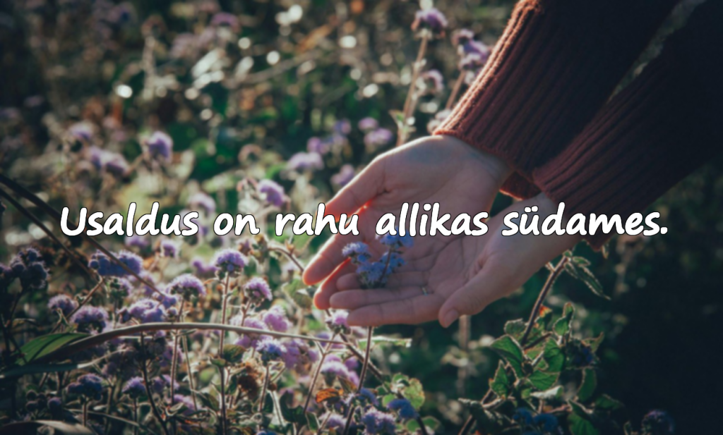 Usaldusest – Kaunid Mõtteterad