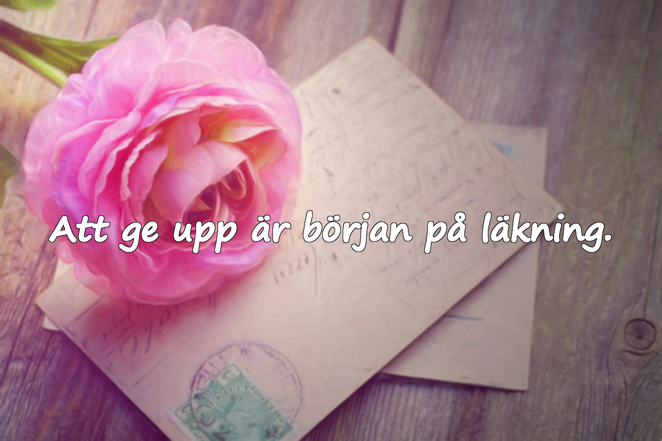 Vackra citat om att ge upp