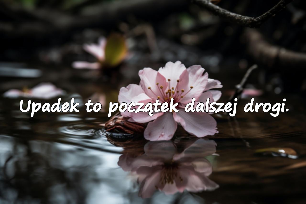 Upadek to początek dalszej drogi.