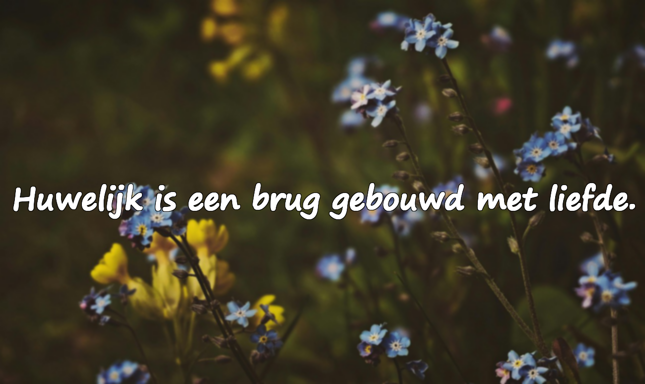 Woorden over het huwelijk