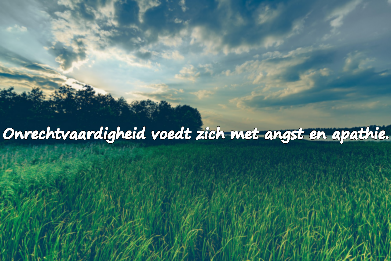 Woorden over onrechtvaardigheid