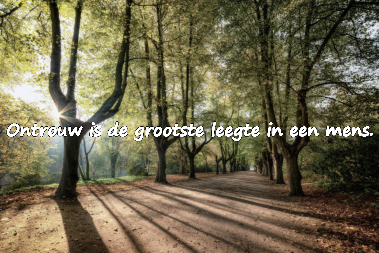 Woorden over ontrouw
