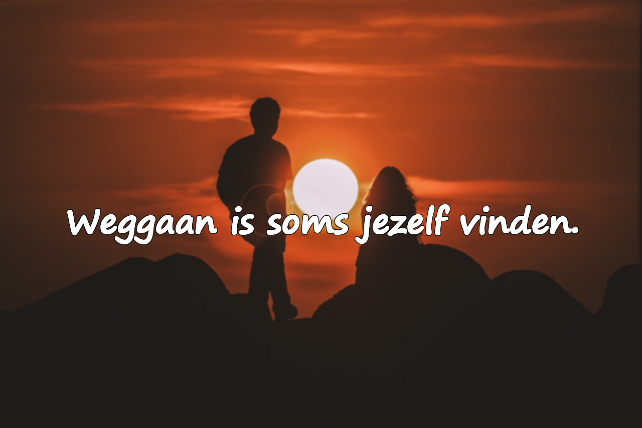 Woorden over weggaan