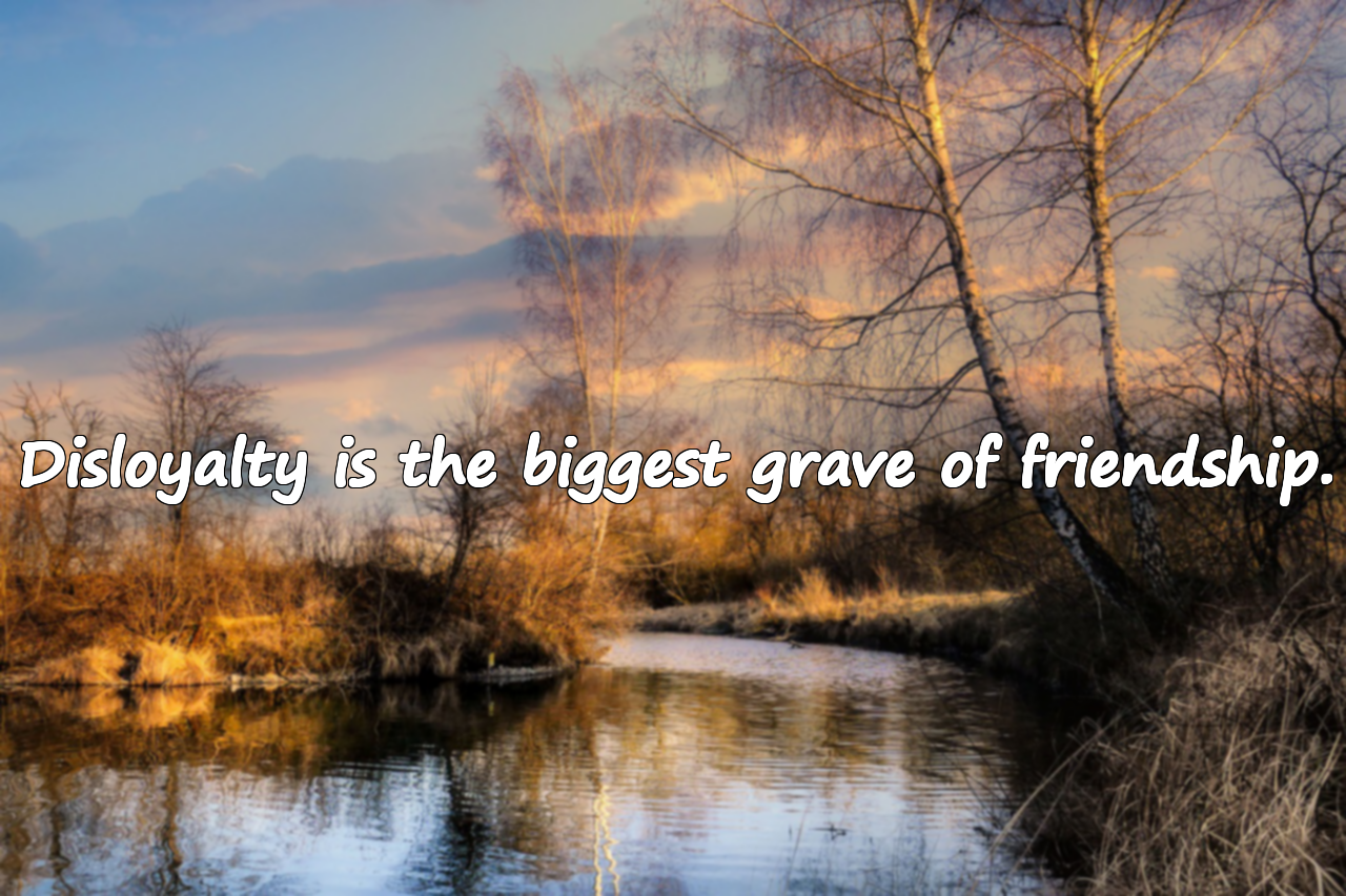 Words About Disloyalty