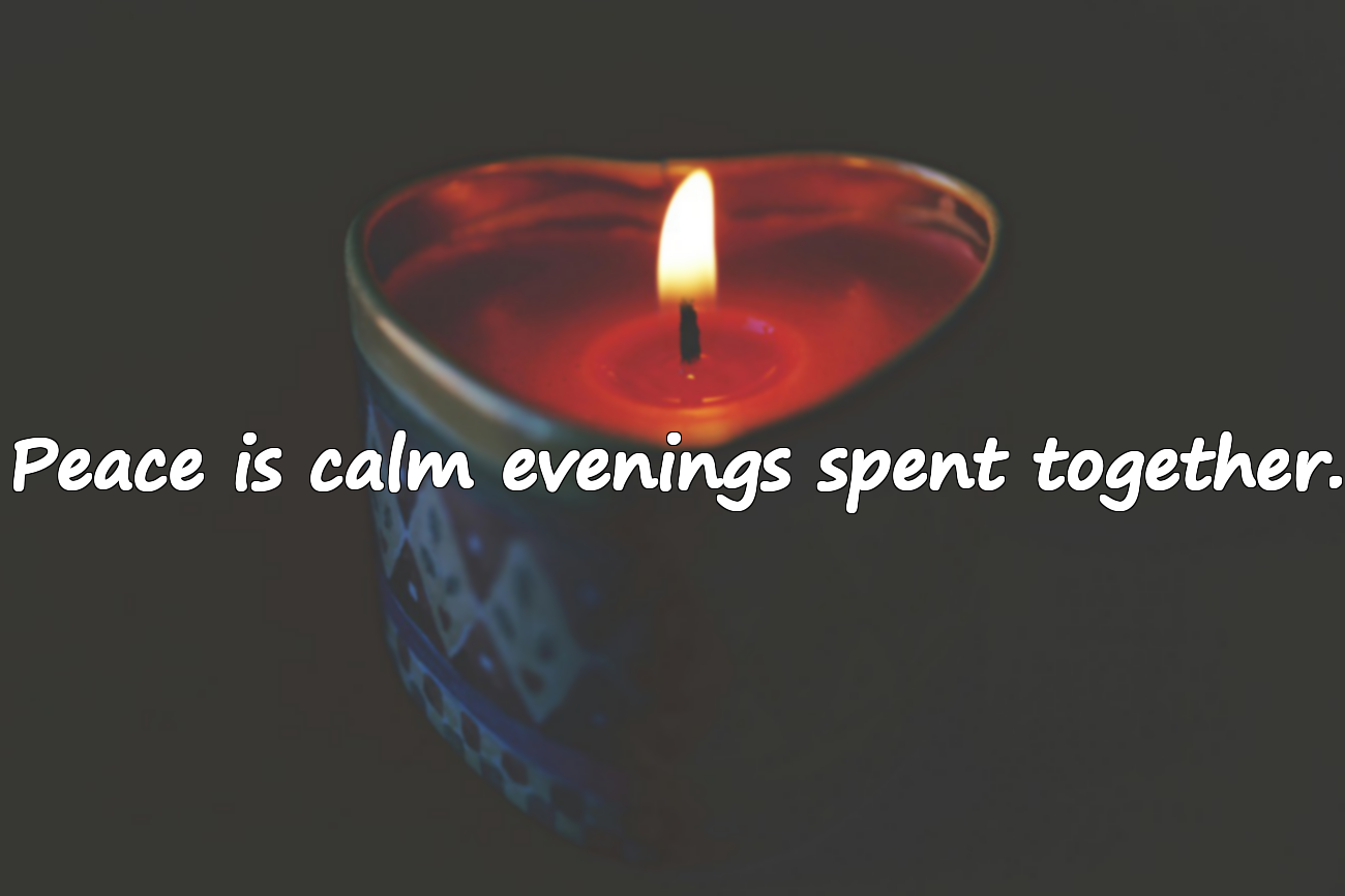 Words About Peace for Families