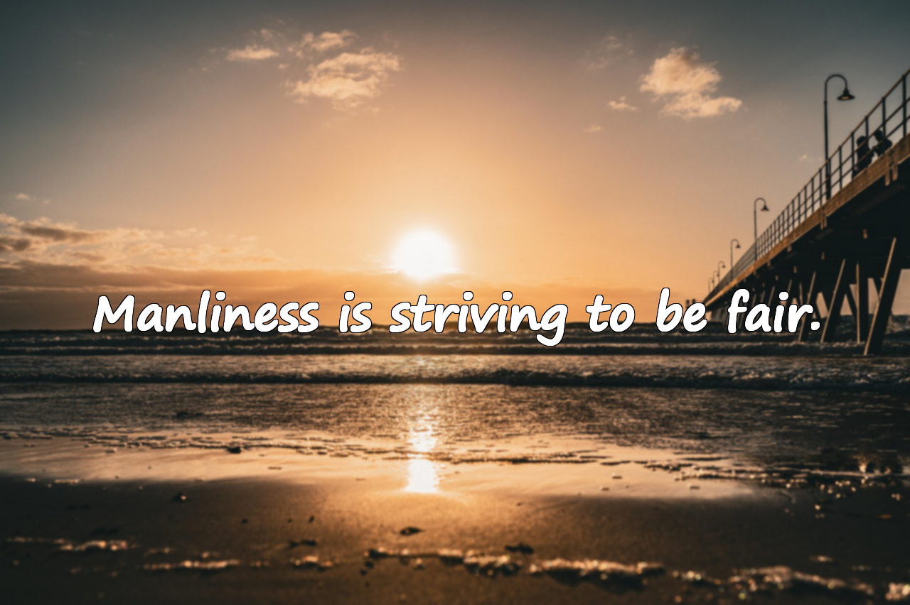 Words about Manliness / Integrity