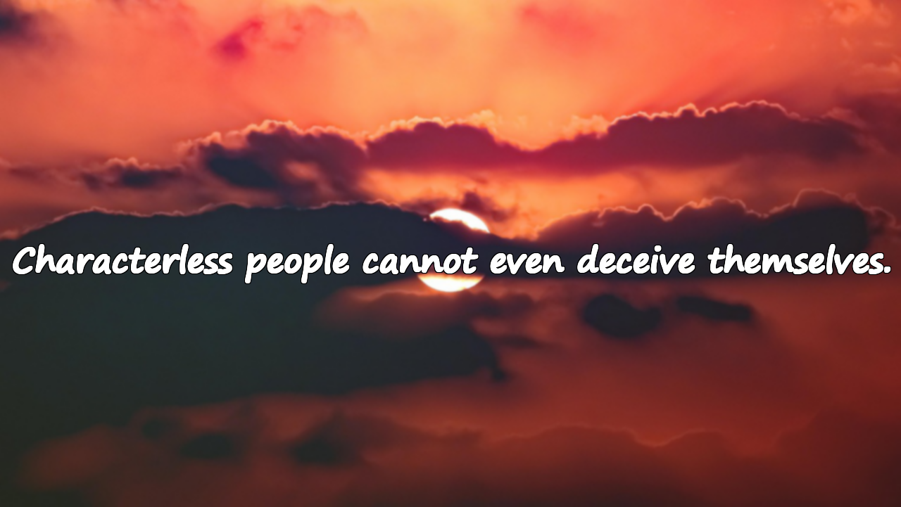 Words for Characterless People