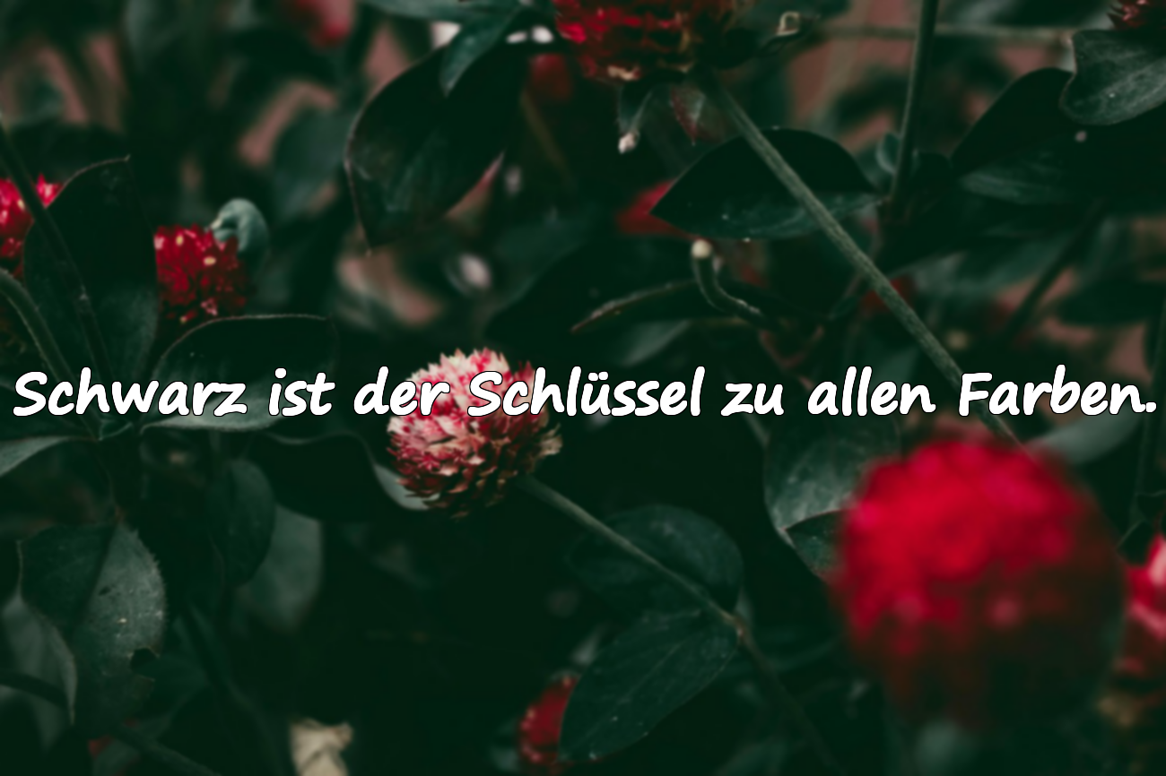 Worte über Schwarz
