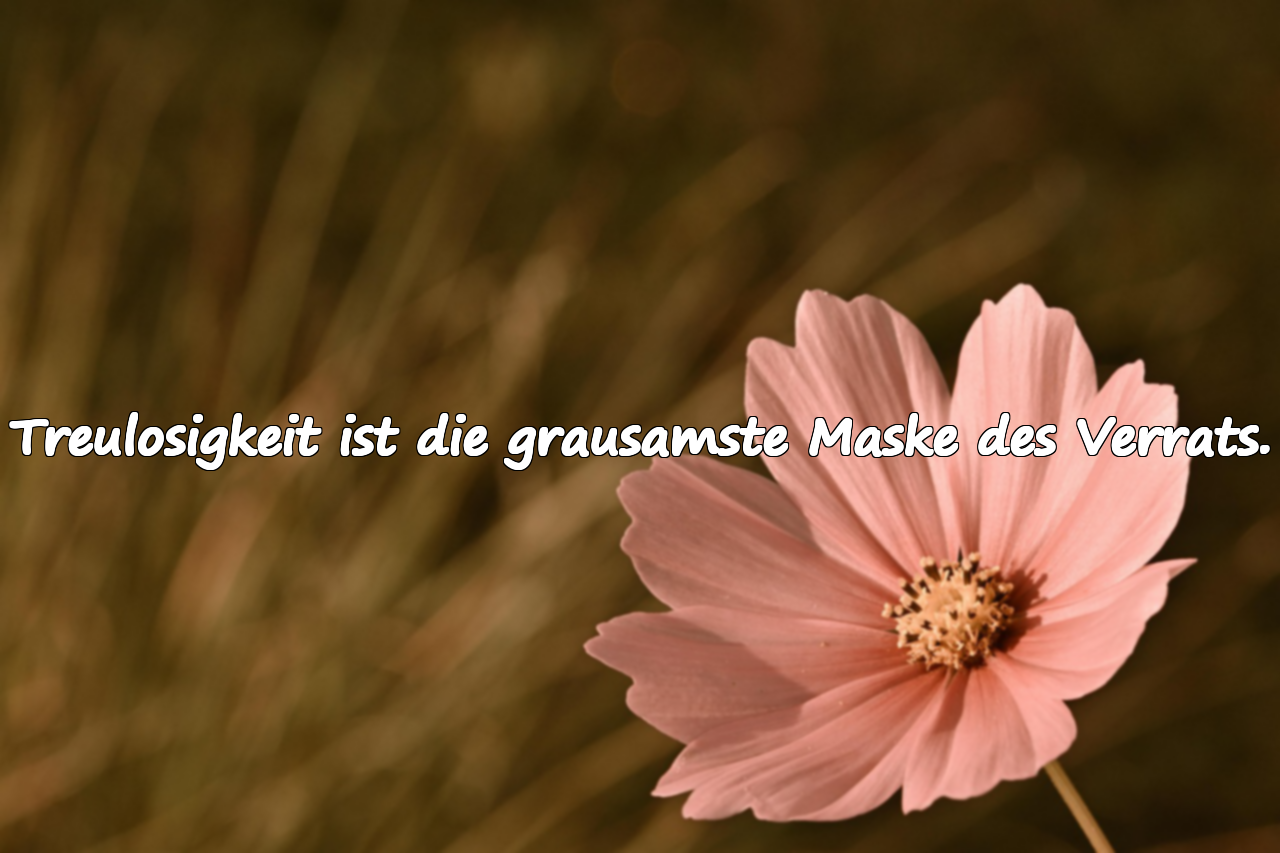 Worte über Treulosigkeit