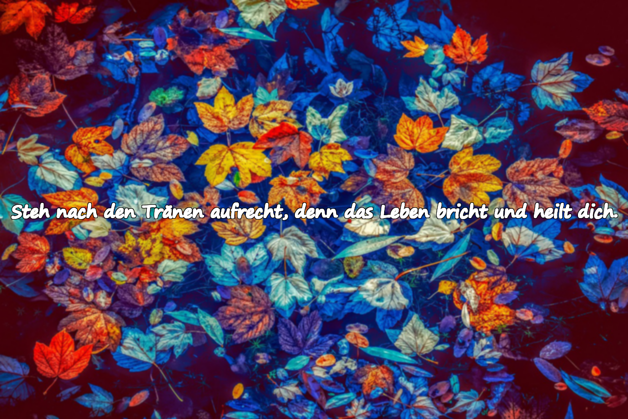 Worte über das Weinen und die Stärke