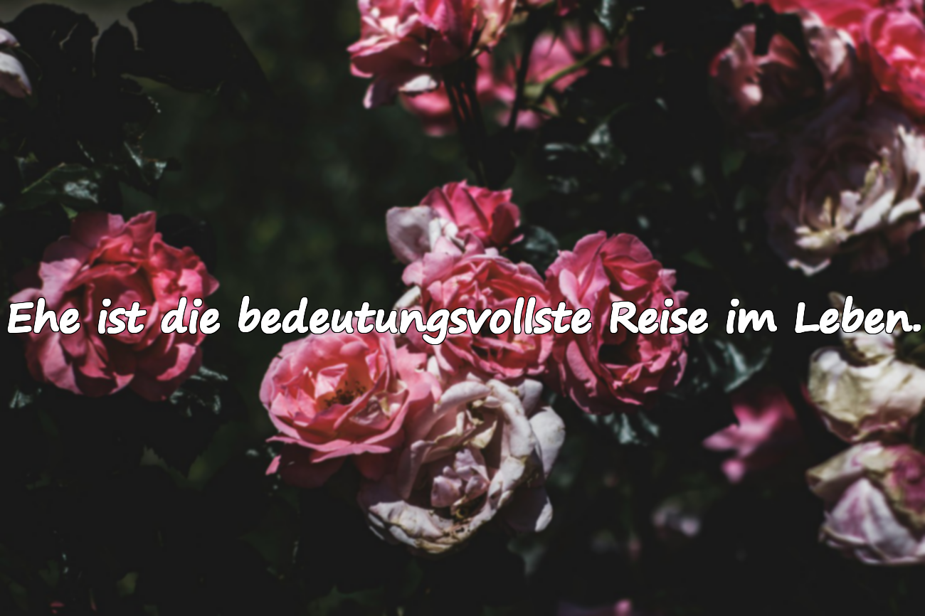 Worte über die Ehe
