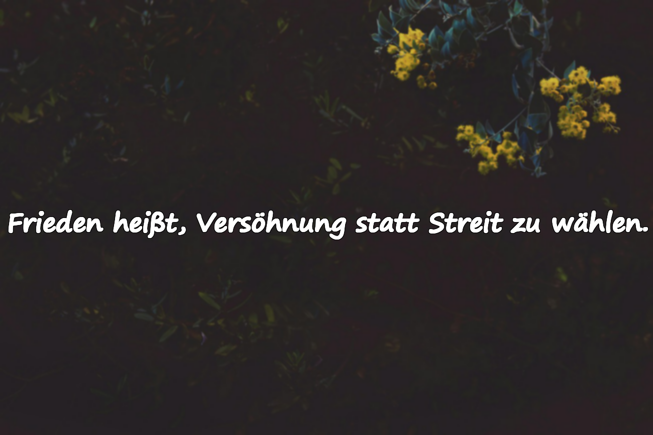 Worte des Friedens für Familien