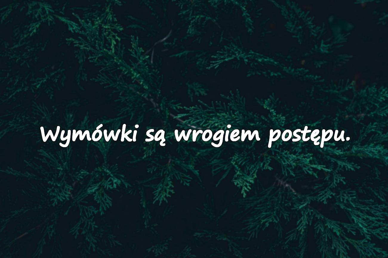 Wymówki i Działanie