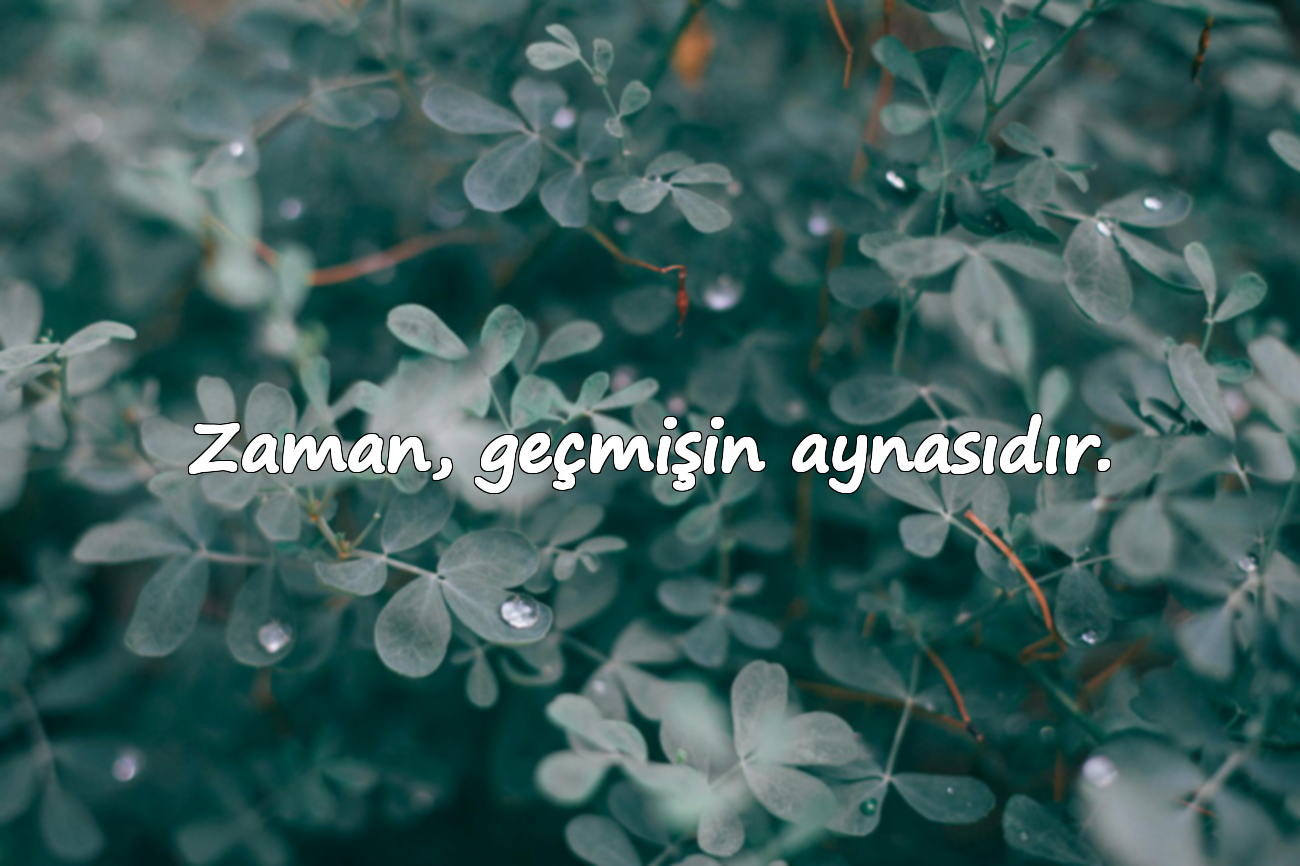 Zaman, geçmişin aynasıdır.