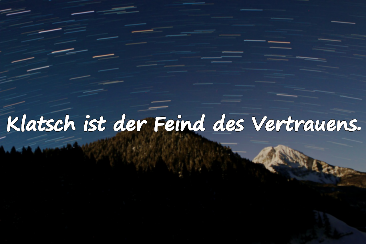 Zitate über Klatsch