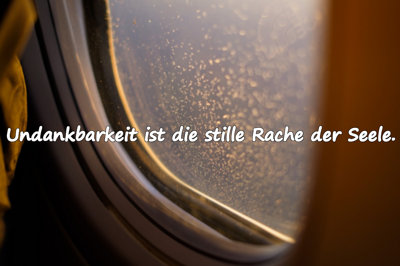 Undankbarkeit ist die stille Rache der Seele.