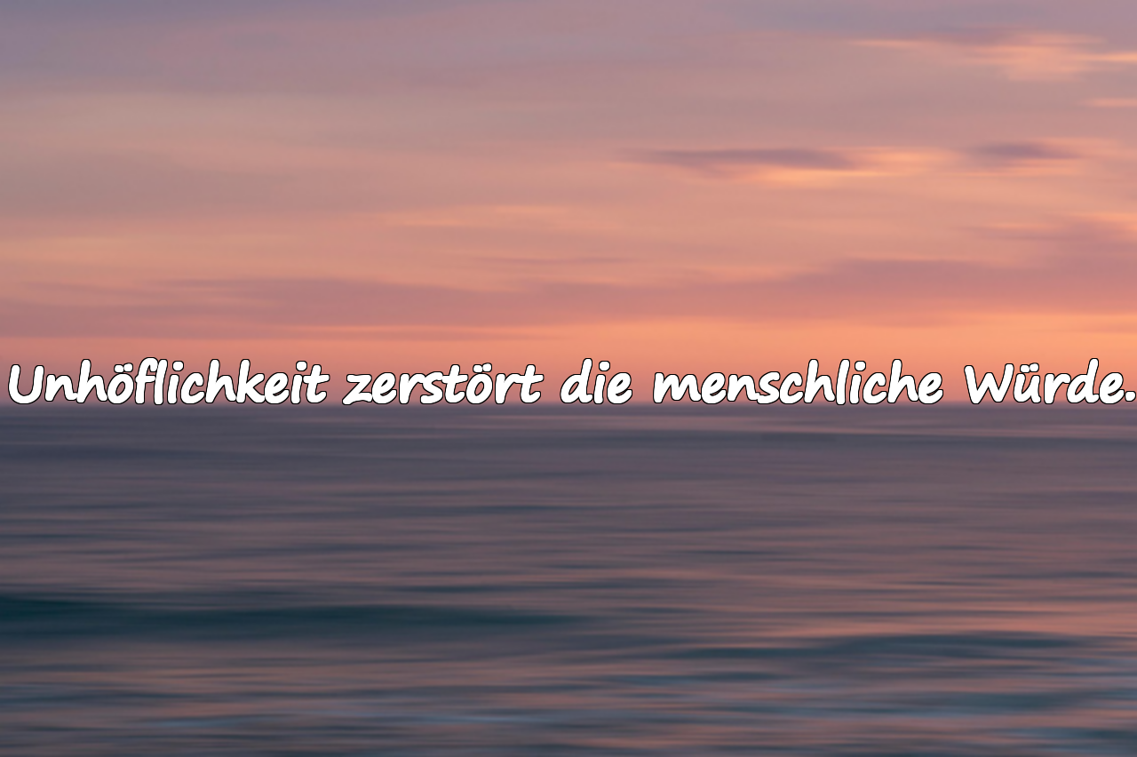Zitate über Unhöflichkeit
