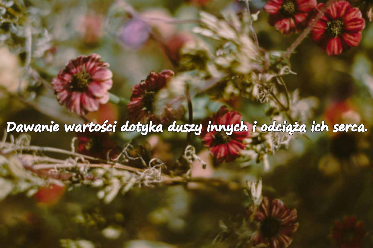 Znaczące cytaty o dawaniu wartości innym