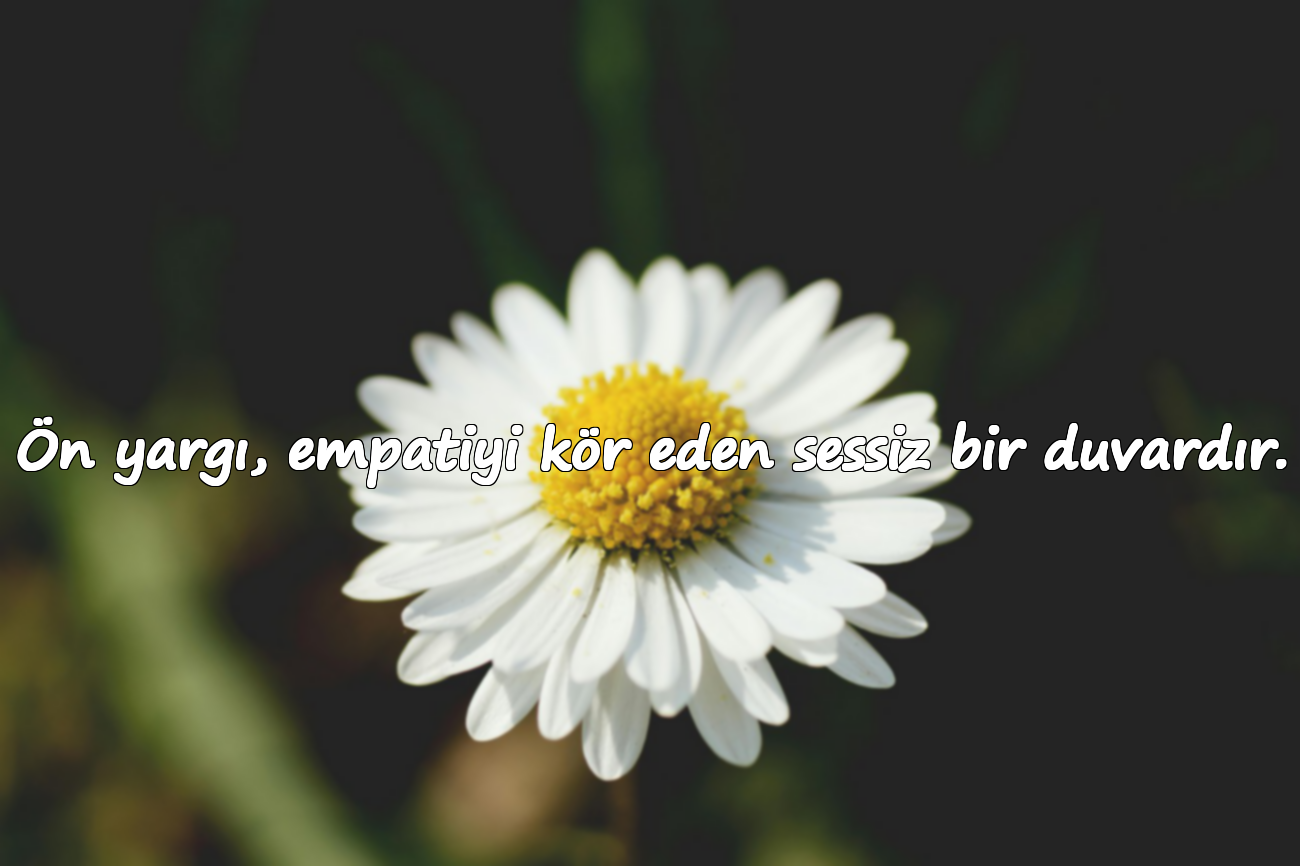 Ön yargı, empatiyi kör eden sessiz bir duvardır.