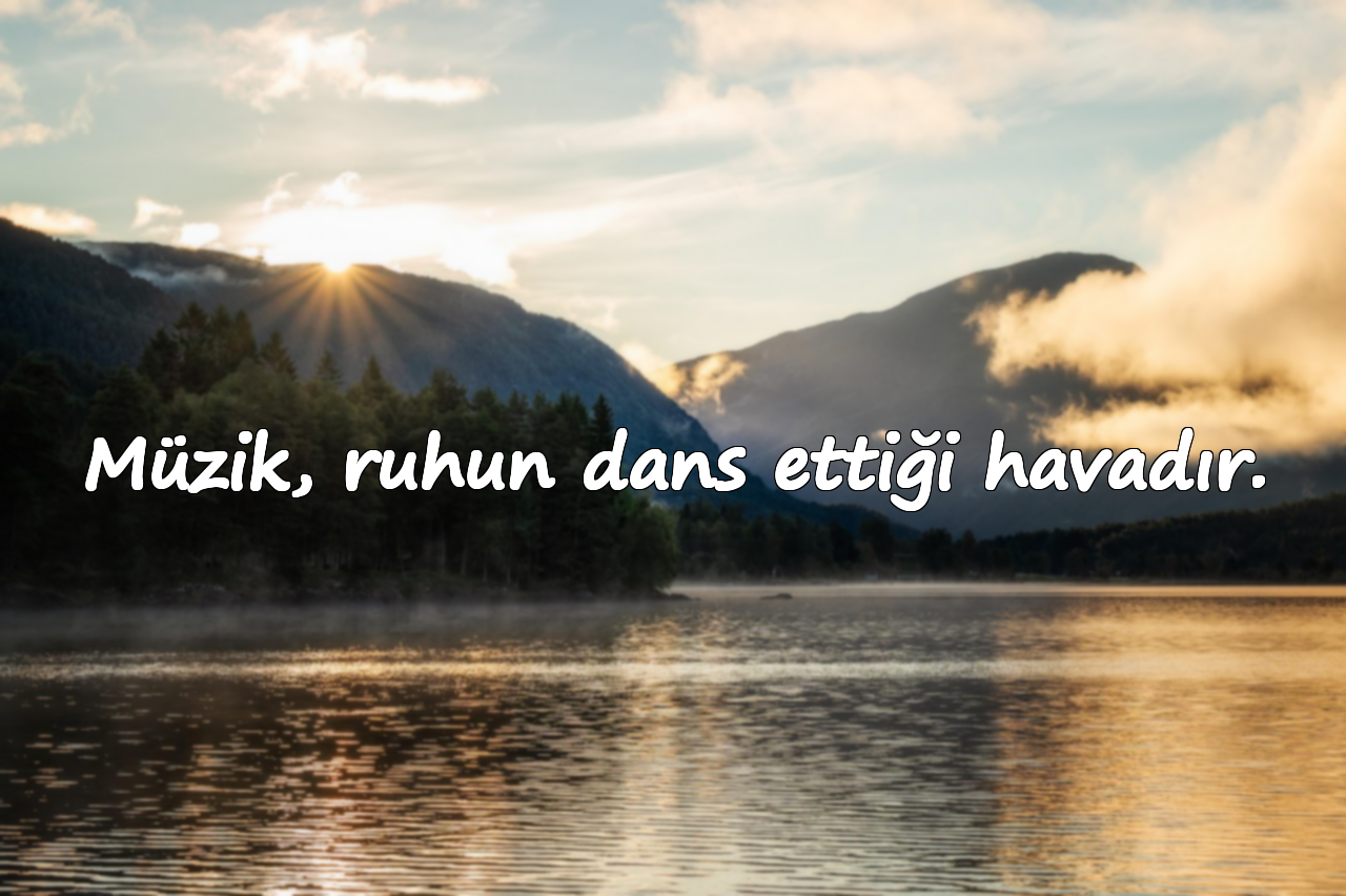 Müzik, ruhun dans ettiği havadır.