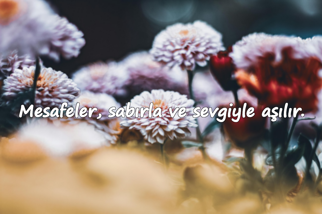 Mesafeler, sabırla ve sevgiyle aşılır.