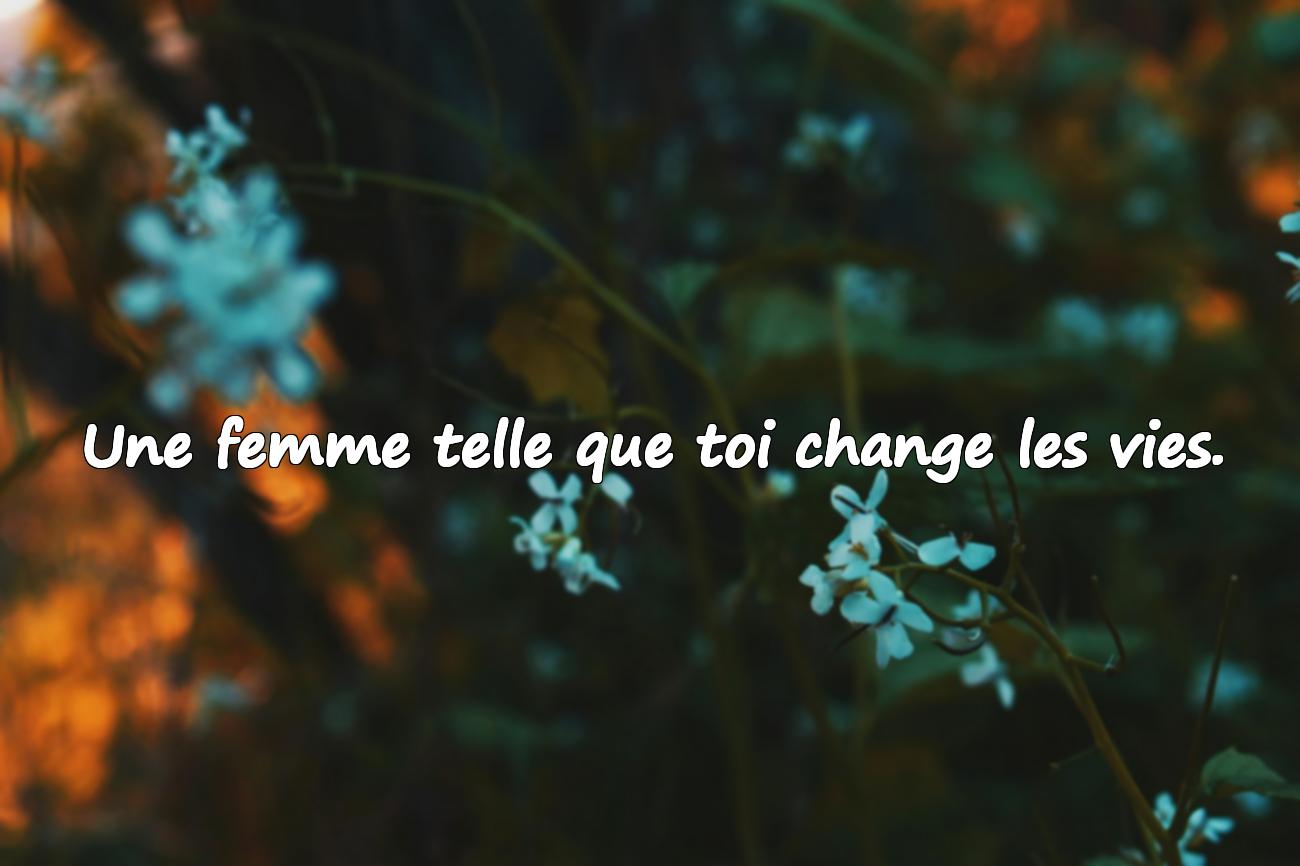 belle phrase pour une femme