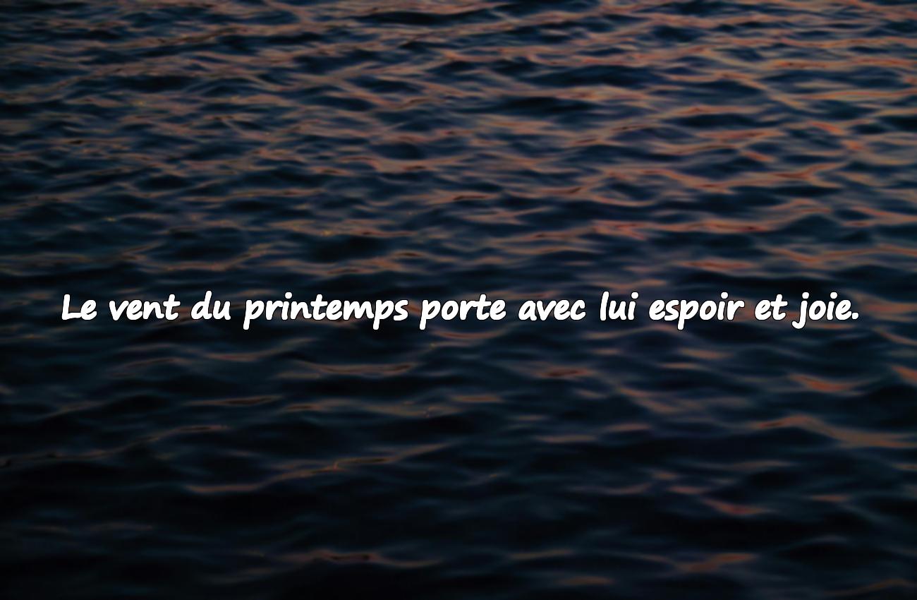 Citations profondes sur le printemps