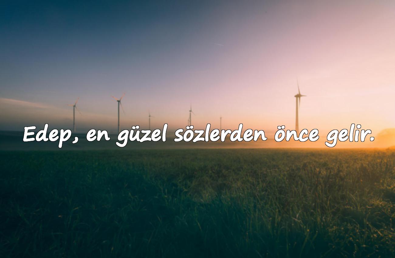 edep ile ilgili sözler