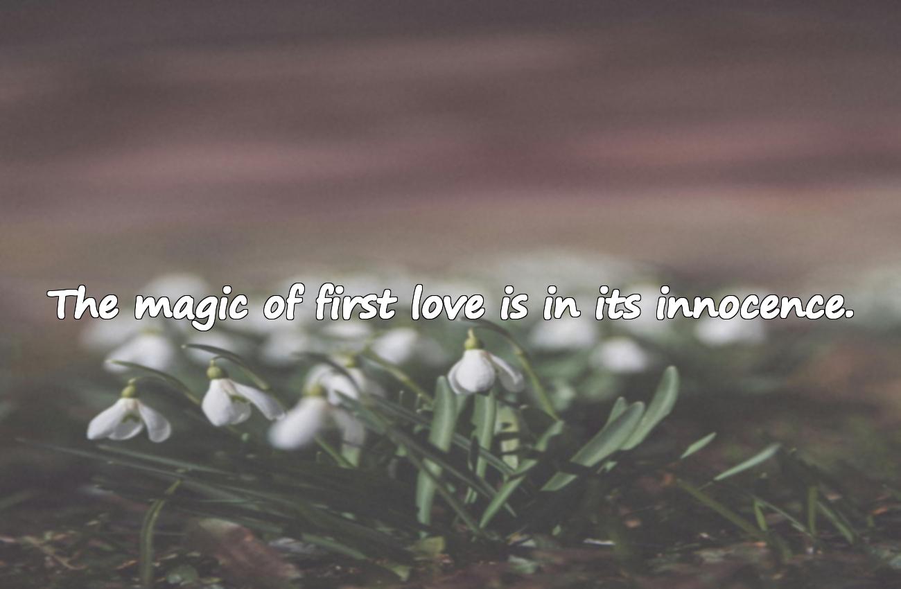 first love quotes