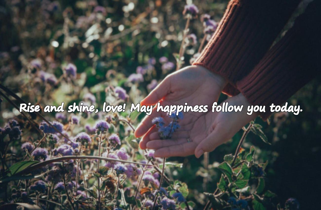 good morning message for her