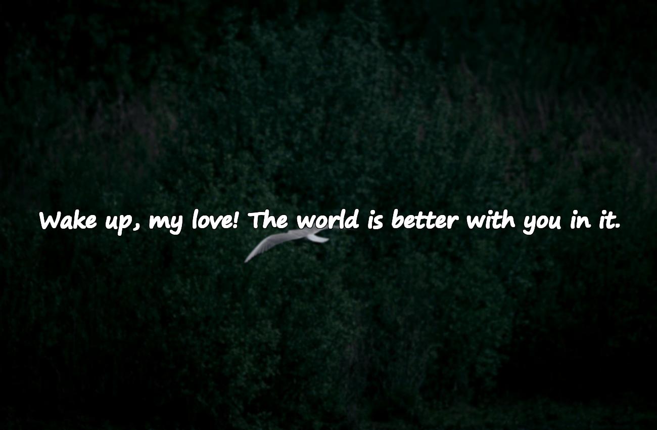 good morning message for her