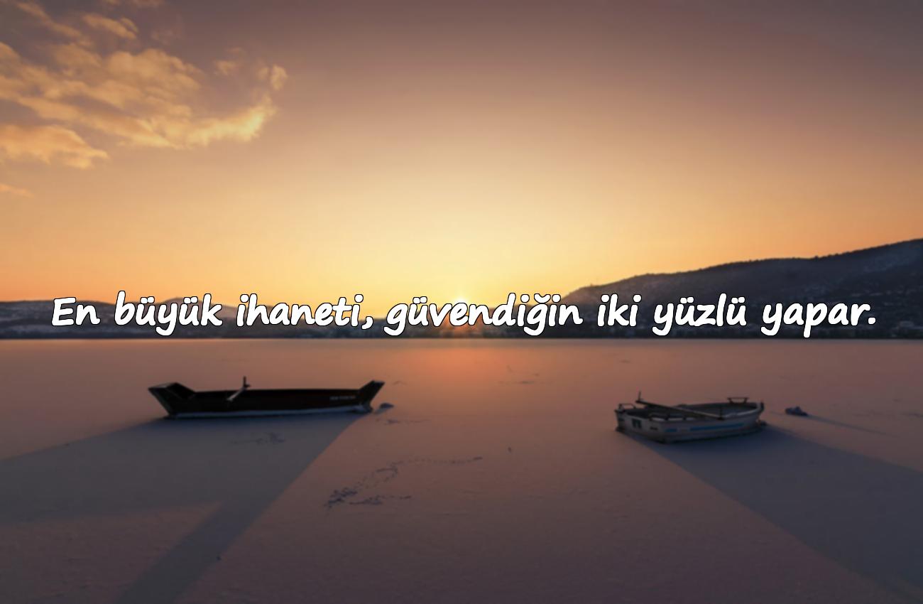 iki yüzlü insanlara sözler