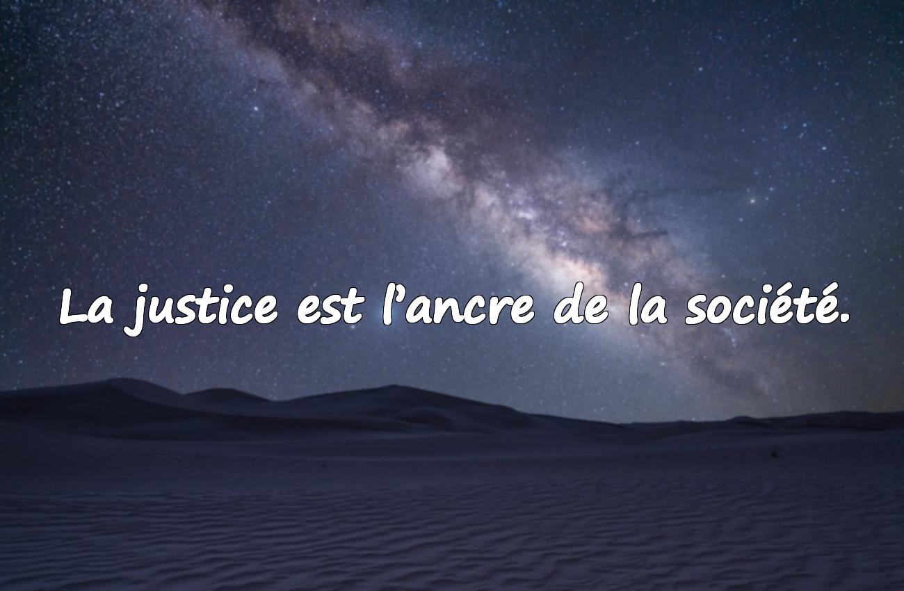 Paroles sur la justice