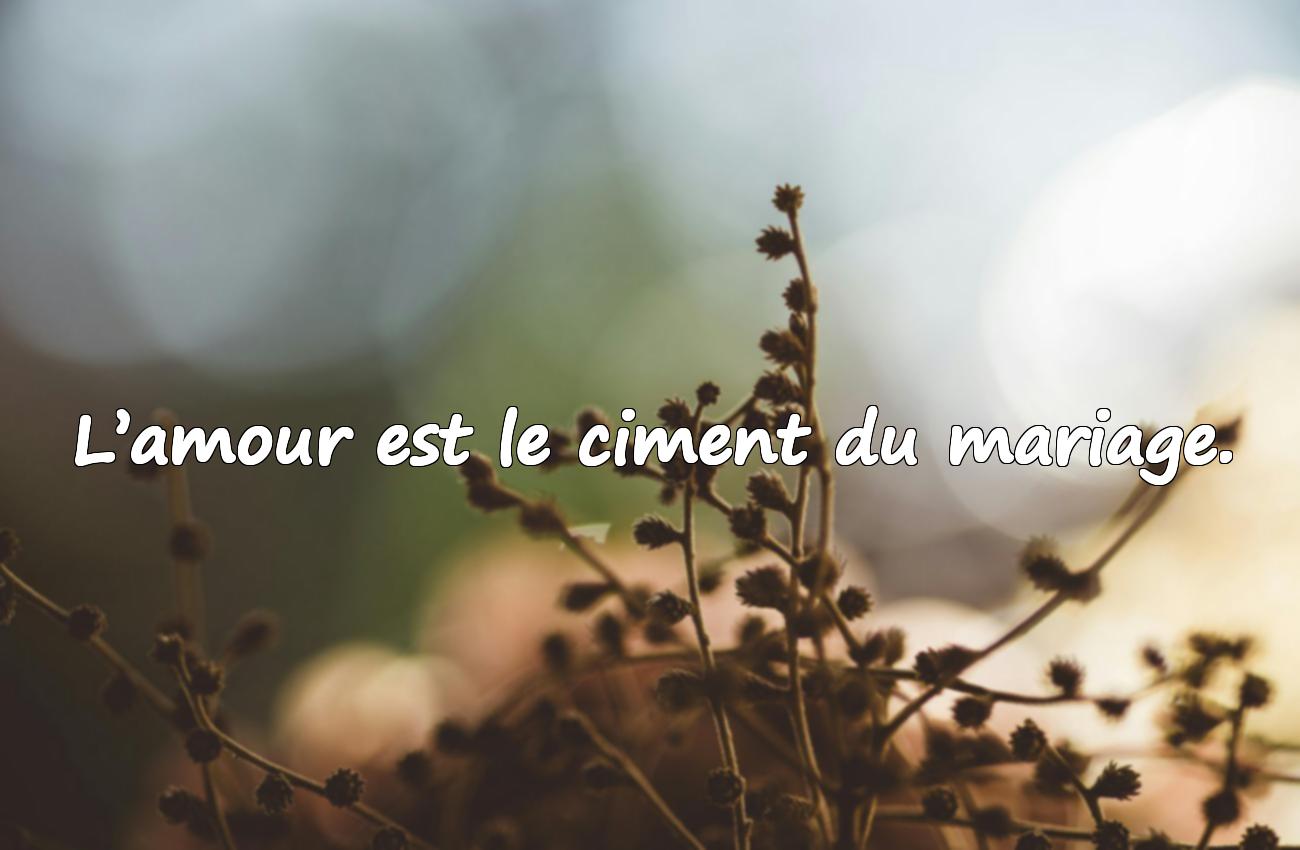 proverbe mariage